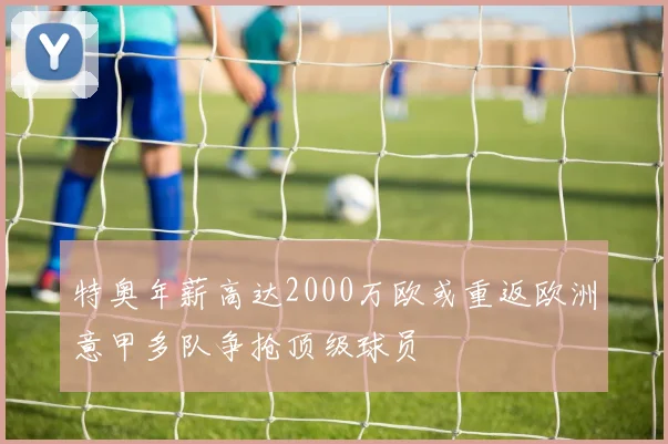 特奥年薪高达2000万欧或重返欧洲意甲多队争抢顶级球员